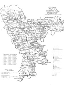 Карта Оханского уезда
